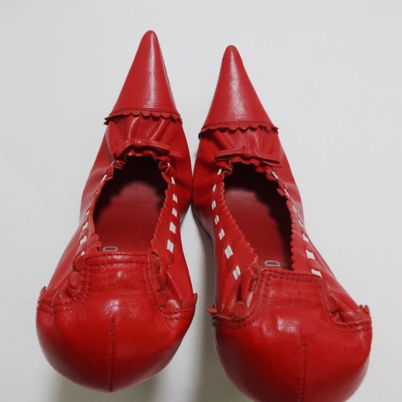 DUMOND Red High Heels Size 5 - Picture 8 of 16